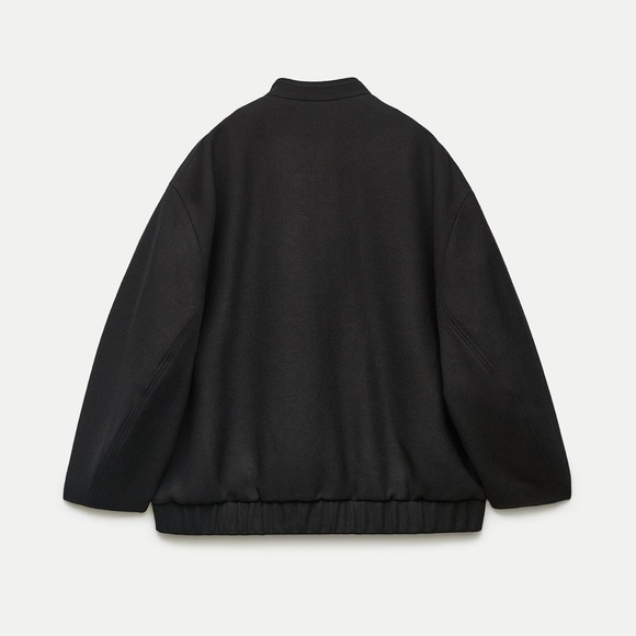 ZARA TEXTURED BOMBER JACKET - Picture 4 of 4